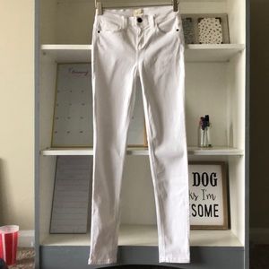 White matchstick jeans. Size 27.
